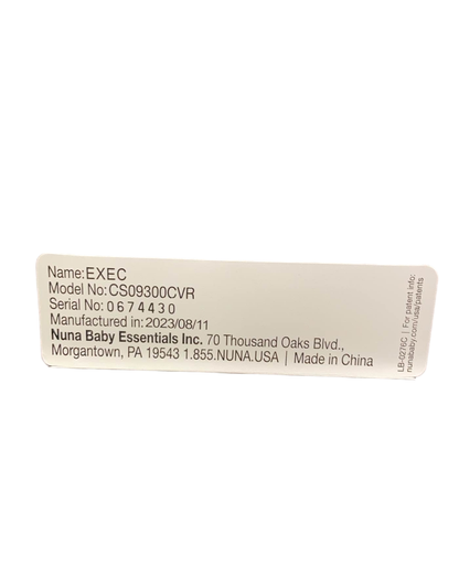  Nuna EXEC All In One Car Seat, Caviar, 2023