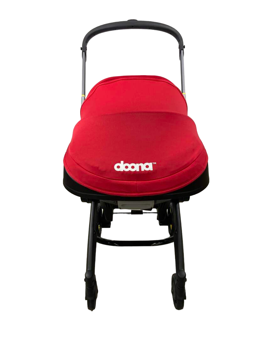  Doona Infant Car Seat & Stroller Combo, 2023, Flame Red