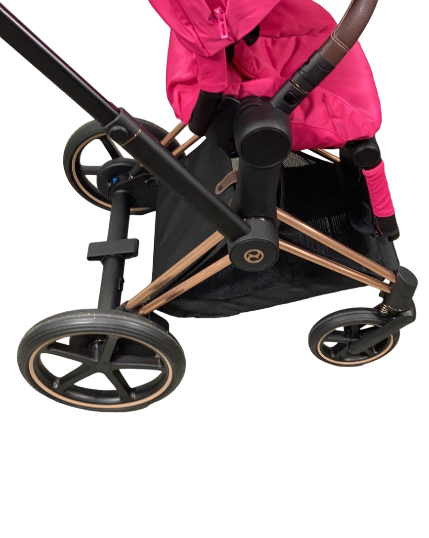 Cybex E-PRIAM Electric Stroller, 2019, Rose Gold, Fancy Pink