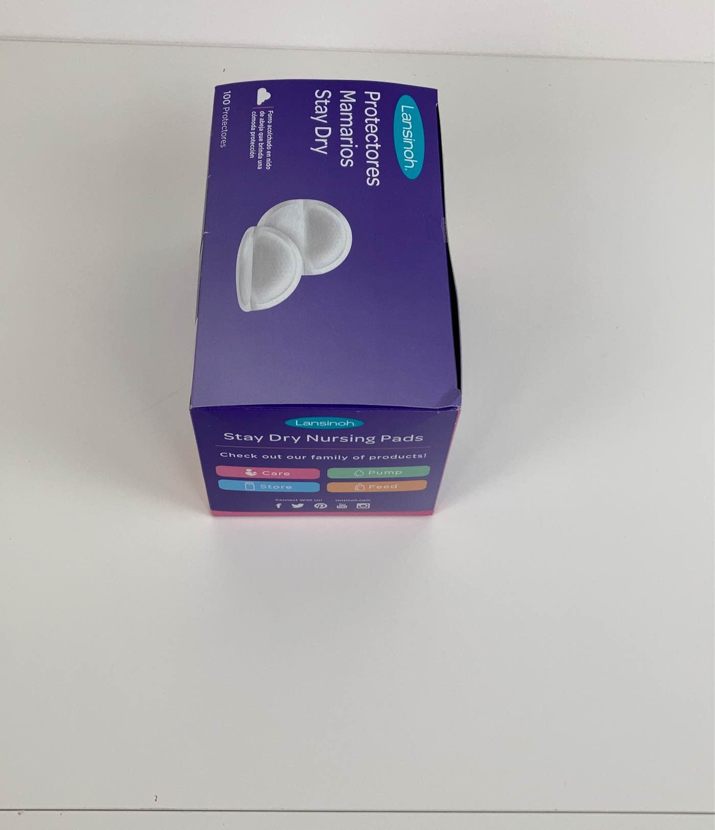  Lansinoh Stay Dry Disposable Nursing Pads, 100 Pack