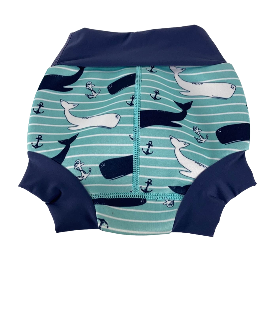  Splash About Happy Nappy Swim Diaper, XL, Vintage Moby