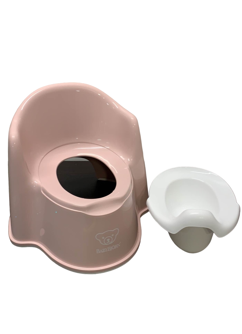  BabyBjorn Potty Chair, Powder Pink/White