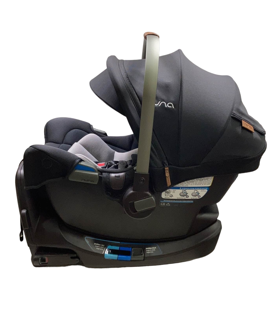  Nuna PIPA Rx Infant Car Seat, Caviar, 2023