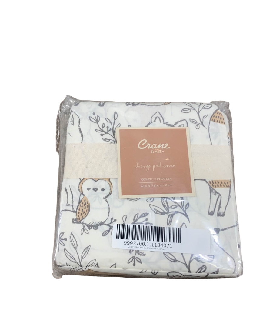  Crane Baby Change Pad Cover, Woodland