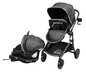  Evenflo Pivot Vizor Travel System, 2022, Chase Black