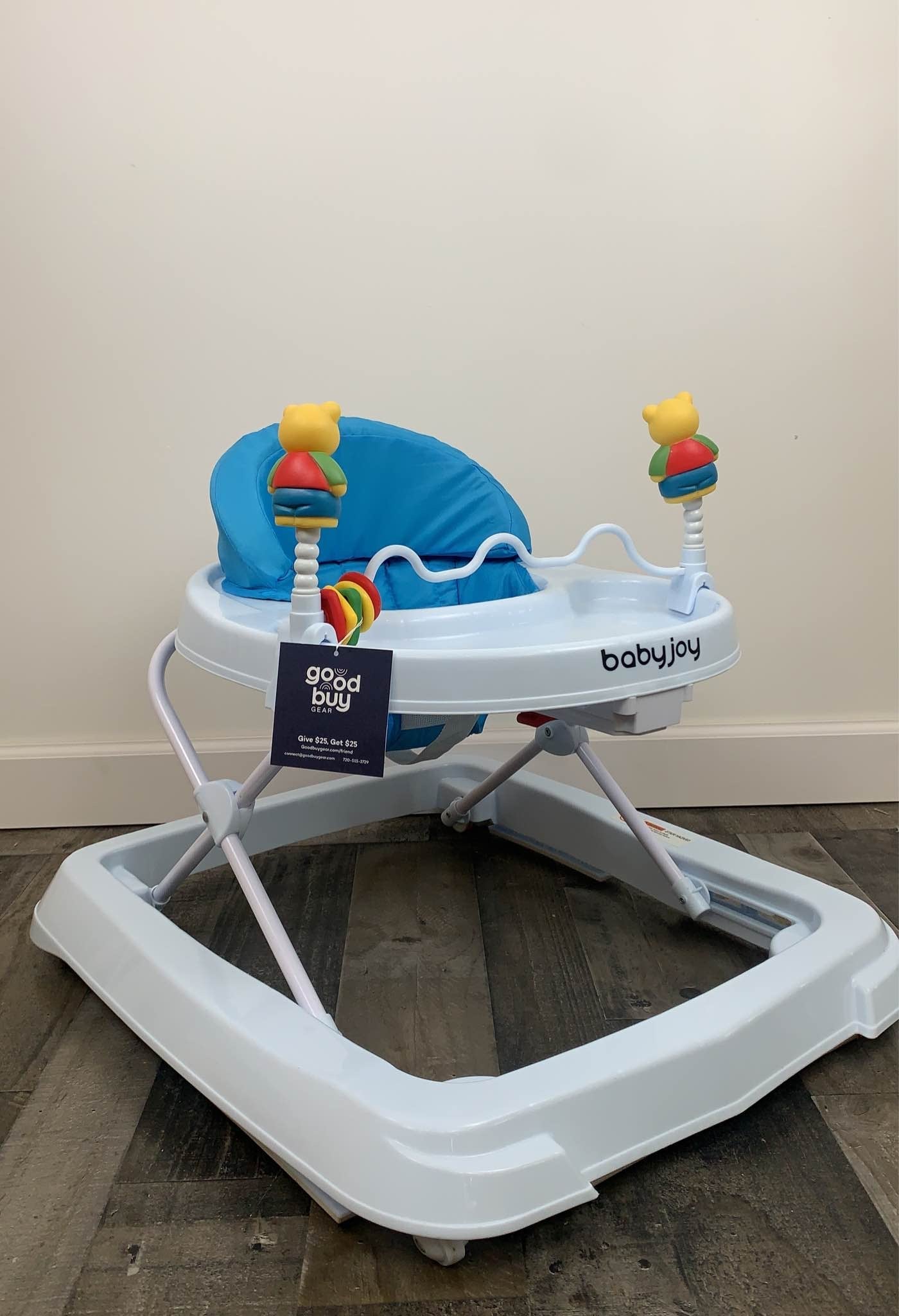  Costway Adjustable Height Folding Portable Baby Walker