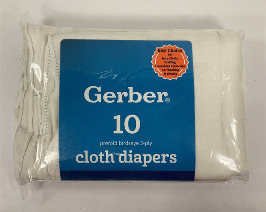  Gerber Prefolds, 20x14, Regular Cotton