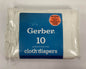  Gerber Prefolds, 20x14, Regular Cotton