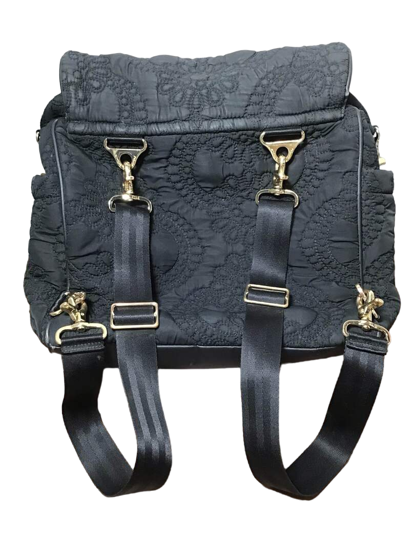  Petunia Pickle Bottom Boxy Backpack Diaper Bag, Black Embossed