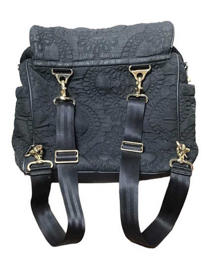  Petunia Pickle Bottom Boxy Backpack Diaper Bag, Black Embossed