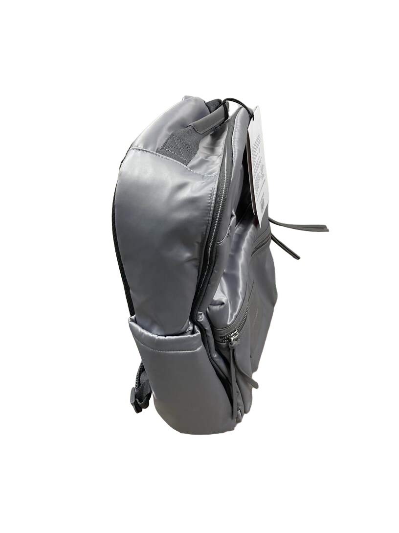 Skip Hop Skyler Backpack Diaper Bag, Shiny Grey