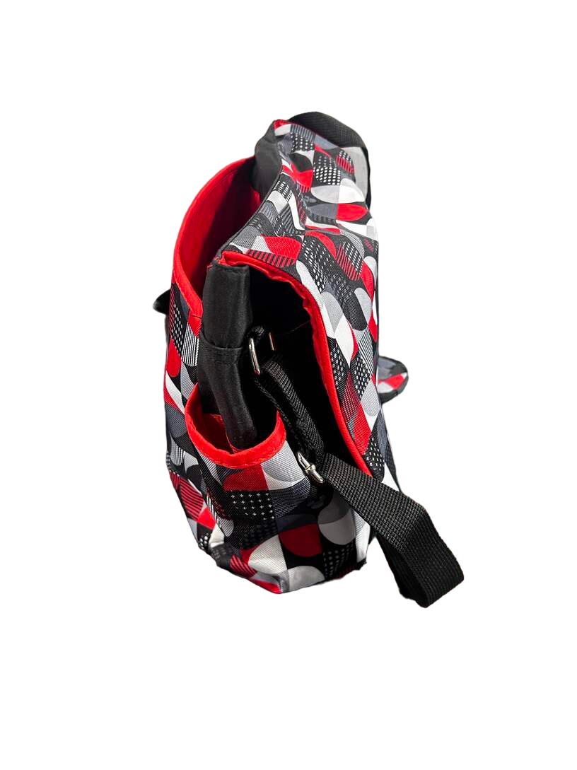  Disney Baby 5 Piece Diaper Bag Tote, Mickey Geo Check