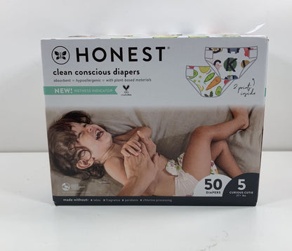  Honest Company Diapers, Size 5, So Delish/All The Letters