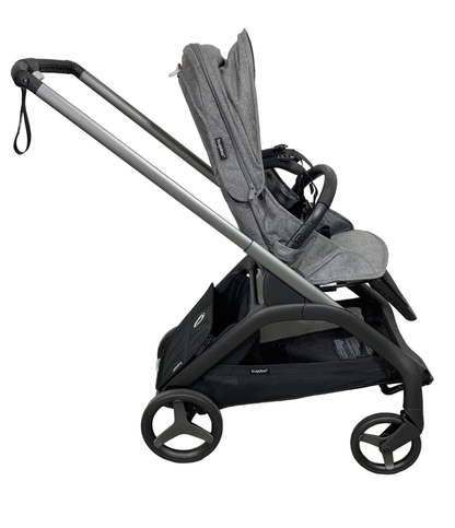  Bugaboo Dragonfly Stroller, Graphite, Grey Melange, Grey Melange, 2023