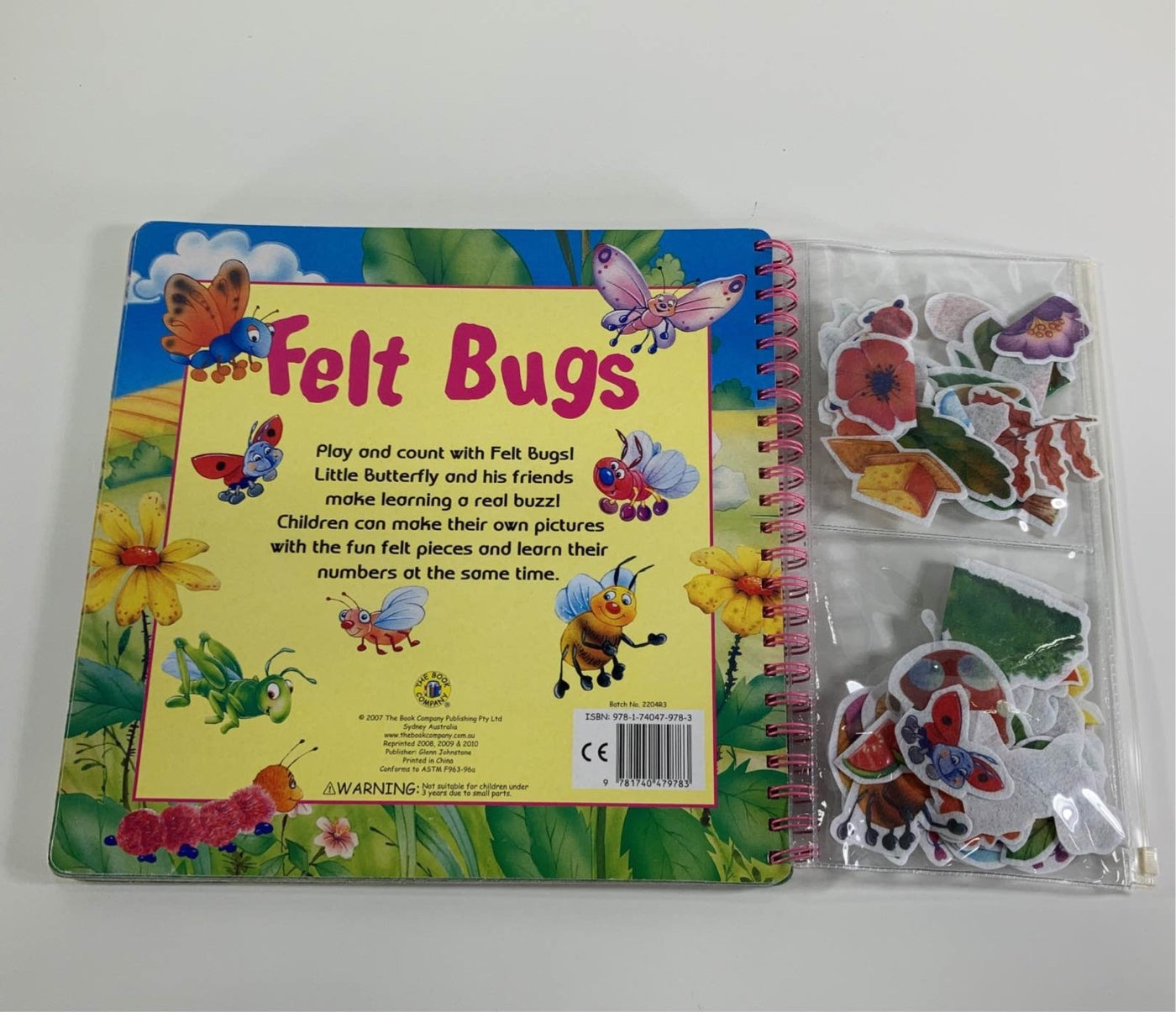  The Book Company Felt Bugs Book