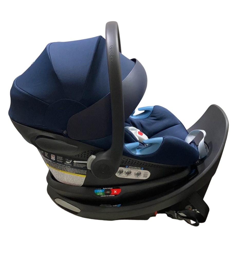 Cybex Aton G Swivel Infant Car Seat And Base, Ocean Blue