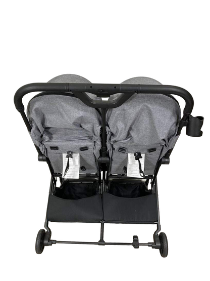  Mompush Lithe Double Stroller, 2021, Grey