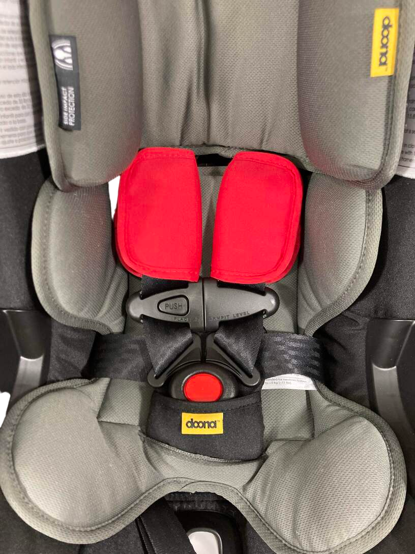  Doona Infant Car Seat & Stroller Combo, 2023, Flame Red