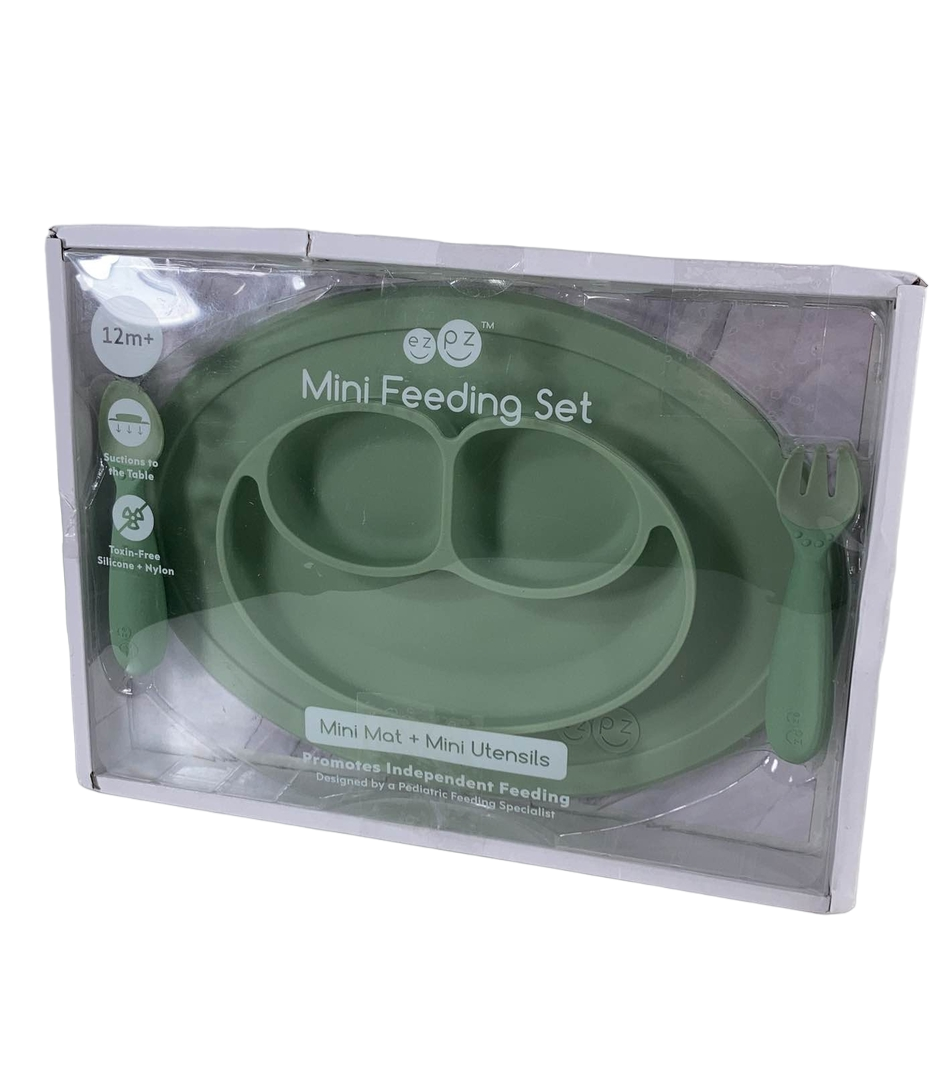  Ezpz Mini Feeding Set, Olive
