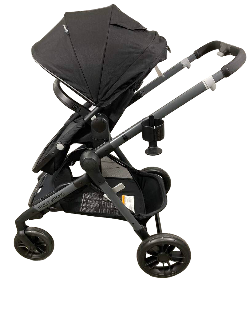  Evenflo Pivot Xpand Modular Travel System Stroller, 2022, Ayrshire Black