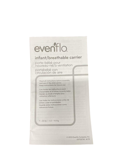  Evenflo Breathable Infant Carrier